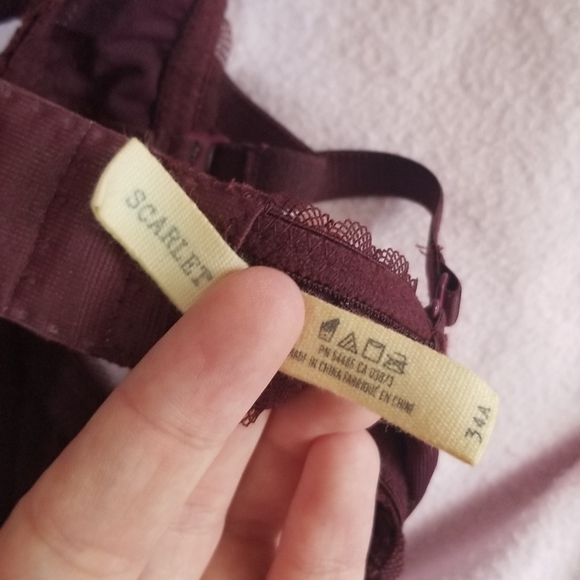 Aerie Purple Sequined Scarlet Bra 34A - Picture 4 of 4